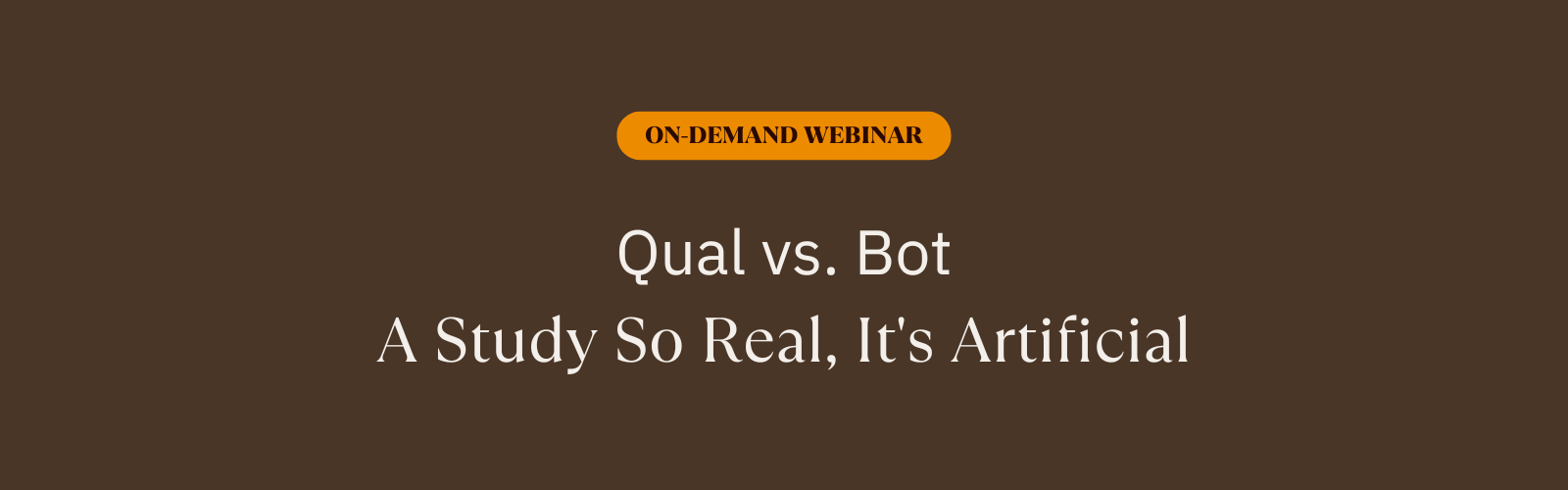 Recording page header image - Qual vs Bot Recording page header image - Qual vs Bot